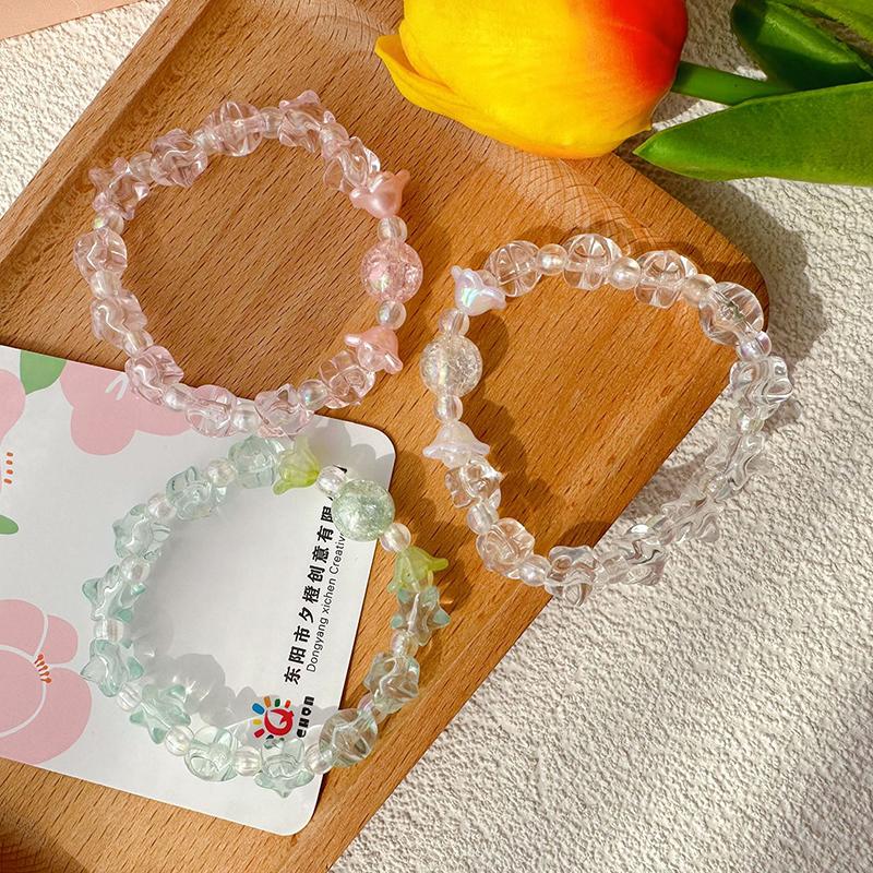 Ins браслет из бисера ручной работы милый мягкий милый студентка ручная строка