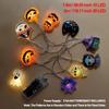 Светодиодные гирлянды на батарейках для Хэллоуина с праздничными формами