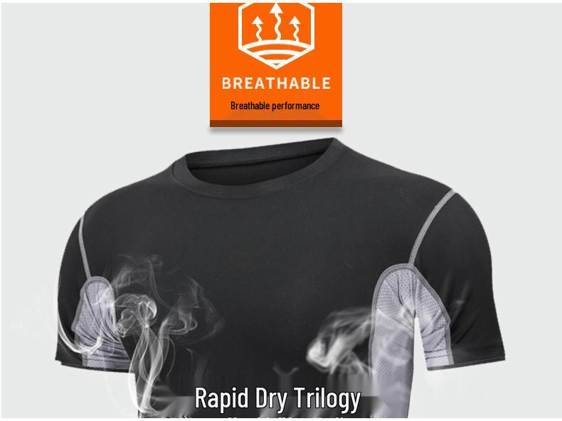 Men's 5-Piece Quick-Dry Sports & Fitness Set: Gym, Running, Basketball - All Seasons