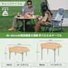 KingCamp уличный складной бамбуковый походный стол шестиугольный плавная регулировка высоты грузоподъемность 30 кг для пикника и отдыха компактное хранение легко