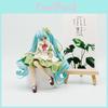 Pvc Hatsune Miku Model Ornament With Four Leaf Clover Style For Gift Fans