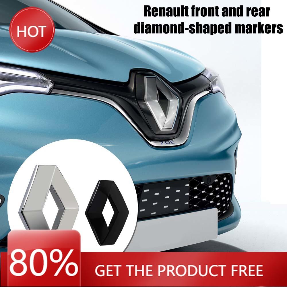 2026 Hot For Renault Hub Caps ABS Car Front Grille Rear Trunk Logo Emblem Stickers For Renault Scenic Loguna Twingo Laguna Captu