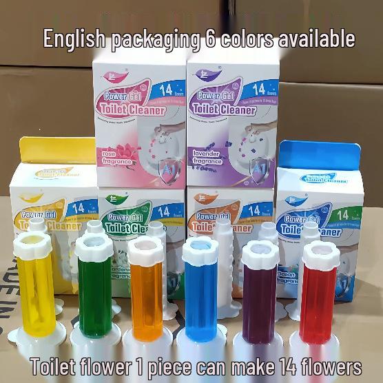 Улучшенный туалетный гель с 14 цветами - Стойкий аромат и дезодорант-очиститель