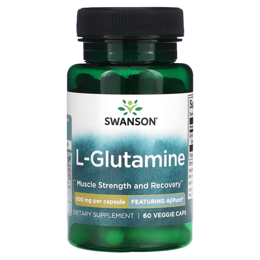 L-Glutamine, 500Mg, 60 Veggie Caps