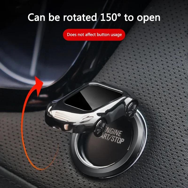 Car One-Click Start Button Decoration Stickers Protector Cover For Porsche 911 Cayenne Panamera Macan Boxster Carrera-GT 928 944