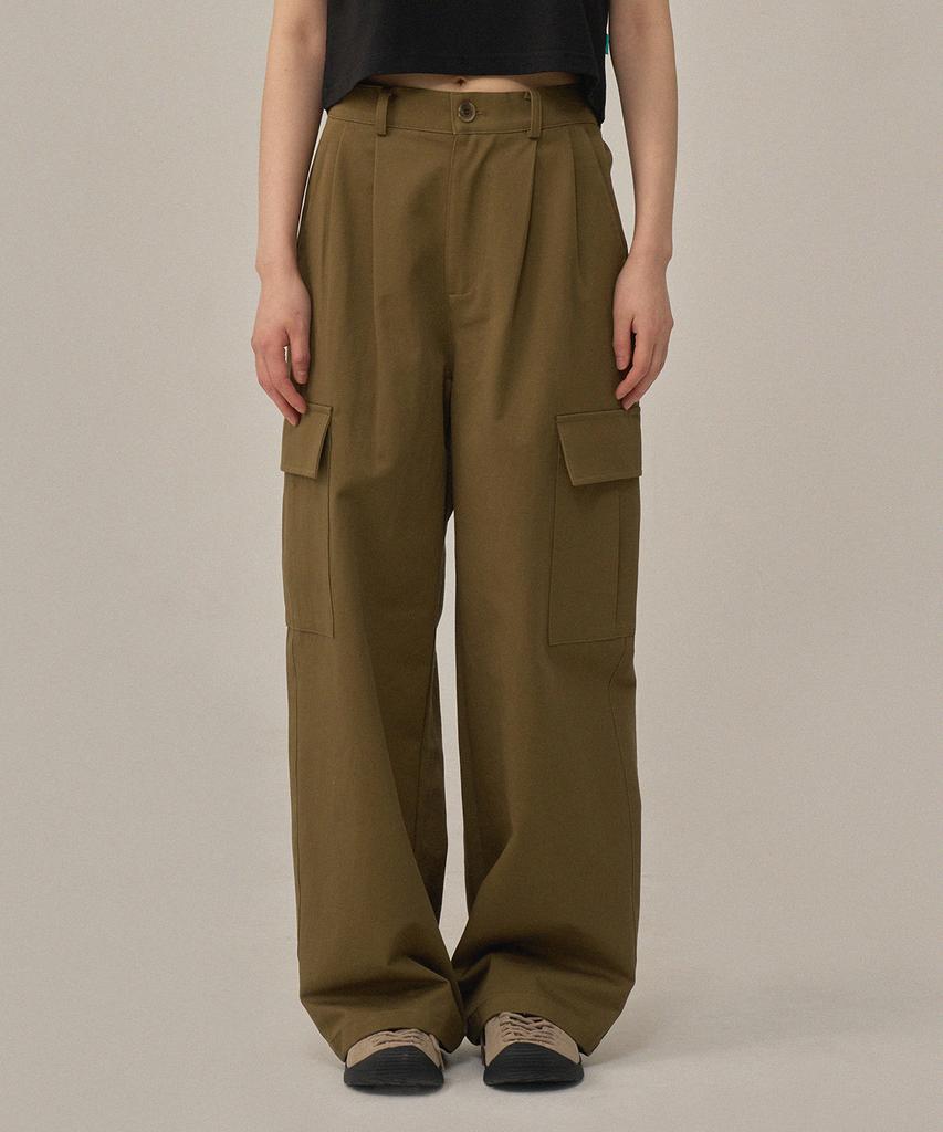 BONATSPALETTE Bp Wide Elastic Waist Cotton Cargo Pants_5 Colors