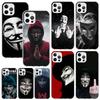 Анонимная маска V Чехол для телефона Для iPhone 17 Air 16 15 Plus 16E 14 Pro Max 13 Mini 12 11 7 8 SE Fundas Мягкая задняя крышка 17 Air 16 15