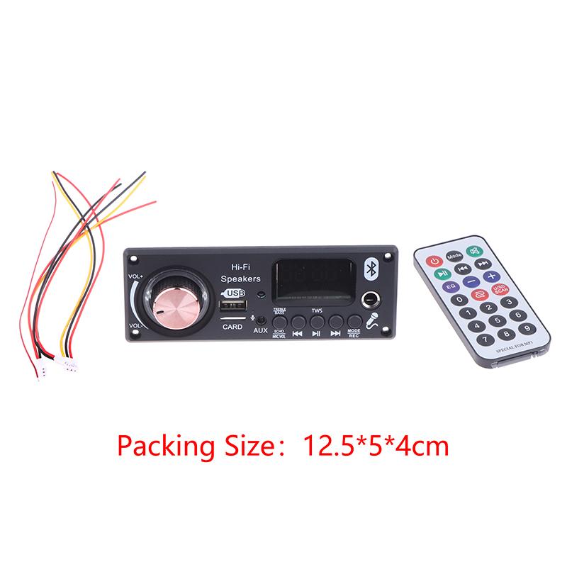 DC 12V MP3 BT Декодирующая Плата Автомобильное Аудио MP3 Декодер BT 5.3 Без Усилителя USB TF FM Радио Модуль Цветной Экран MP3 Плеер