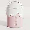 briskstyle pink cat transparent window mini trash can