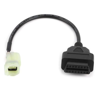 Кабель-адаптер диагностического разъема OBD 2 на 4 контакта Запчасти для обнаружения неисправностей мотоцикла для моделей Honda и K-Line