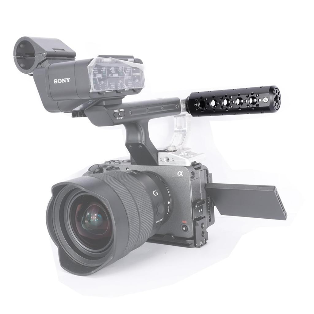 NICEYRIG Camera Handle Cheese Plate Camera Handle Grip Monopod Shake Reduction Handy Monopod ARRI Mount Video Support Stabilizer with Screw 600 3/8 -