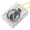 Outdoor Lightweight Plastic Map Transparent Ruler Mapping Compass Tool Accessory