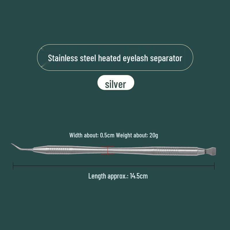 Двусторонняя нержавеющая сталь Инструмент для ресниц и бровей: Расчесывайте, завивайте и придавайте форму с точностью