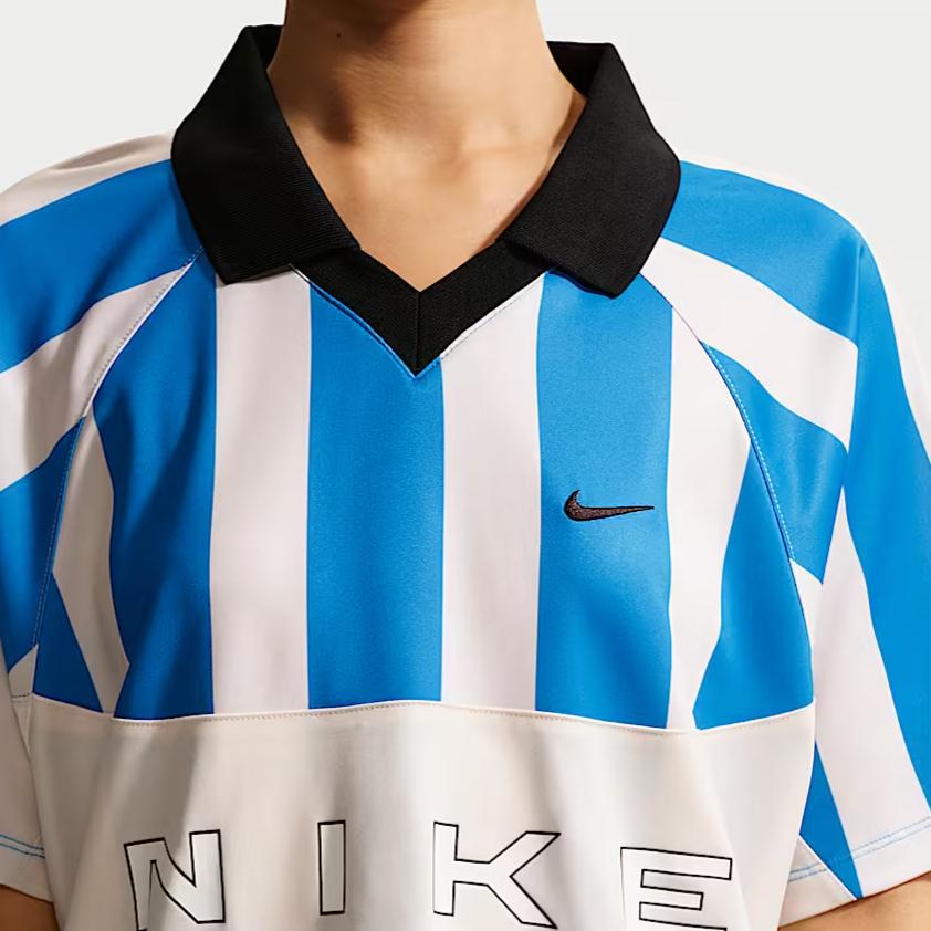 Nike Спортивный полосатый пуловер с коротким рукавом реглан женский tops IO0914-435