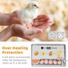 Digital Egg Incubator 20 Eggs Poultry Hatcher with Auto Egg Turning Temperature Control LED Light