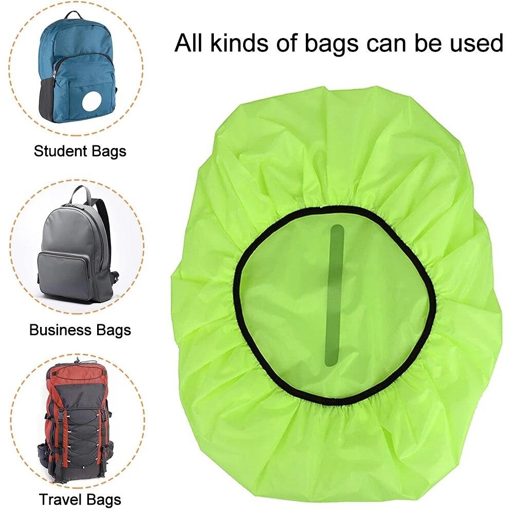 Reflective Waterproof Backpack Rain Cover Outdoor Sport Night Cycling Safety Light Rain Cover Case Bag Camping Hiking 10-70L