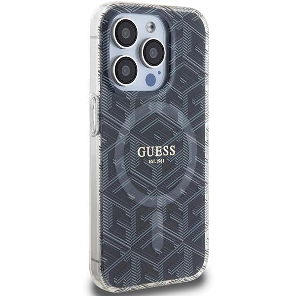 Guess Guhmp15Xhgcustgk Iphone 15 Pro Max 6.7 Czarny/Black Hardcase Iml Gcube Magsafe