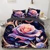 Домашний текстиль узор розы 3D печать (комплект из трех частей) односпальная двуспальная кровать пододеяльник наволочка комплект постельного белья
