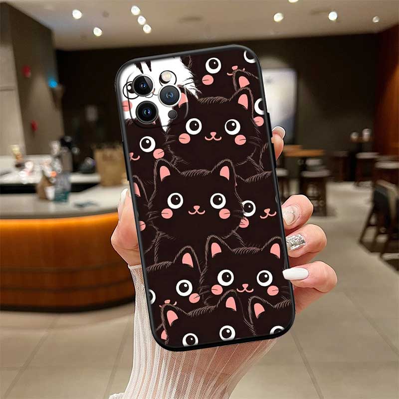 UP20 Cat Kitten Meow Shell Phone Case for Samsung Galaxy Note 10 20 S23 S24 S25 Ultra FE Plus Edge Lite A02S A35 A07 A17