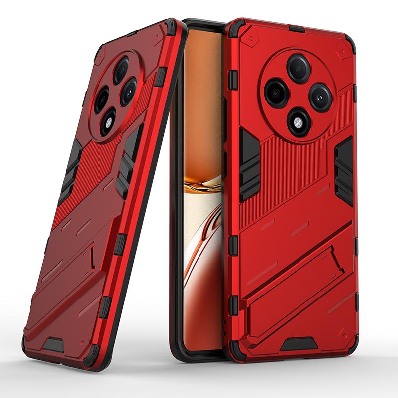 For Oppo A2 A3 Pro Energy 5G Punk Armor Shockproof Bumper Rugged Rubberized PC Fitted Kickstand Case Stand Holder Cover Shell