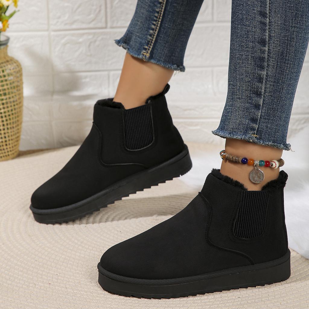 Winter Women Snow Boots Plush Warm Non Slip Waterproof Ladies Flats Sneakers Casual Slip On Female Ankle Boots Botas Mujer