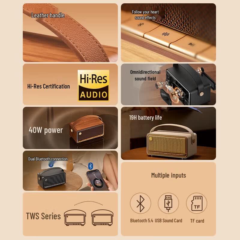 Edifier Ретро-портативная Bluetooth-колонка M285 (Китайская версия)