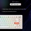 DrunkDeer A75 Rapid Trigger Keyboard Mechanical TKL Gaming Magnetic Switch RGB Wired USB Compact 82 Keys with Knobs White Anti-Ghosting Anti-Spill