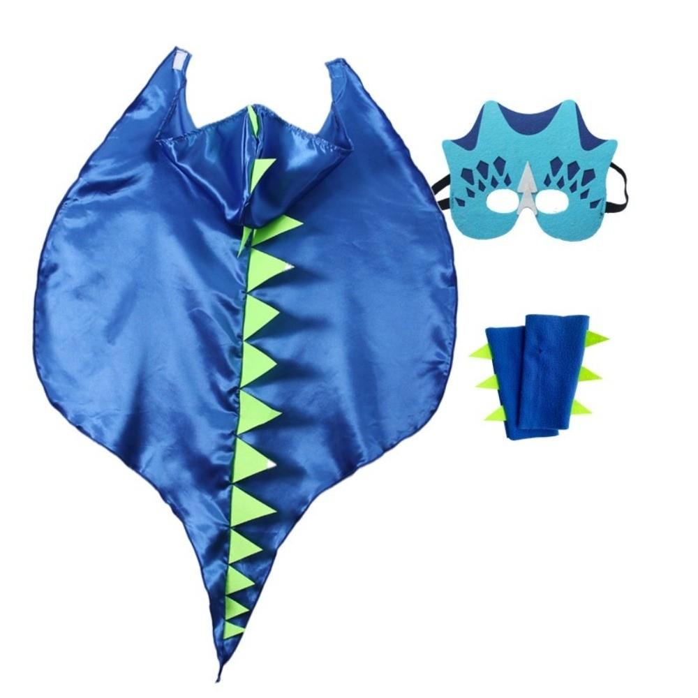 Golves Dragon Cloak Hooded Cape Dinosaur Costume Fancy Halloween Kids Costume  Kids