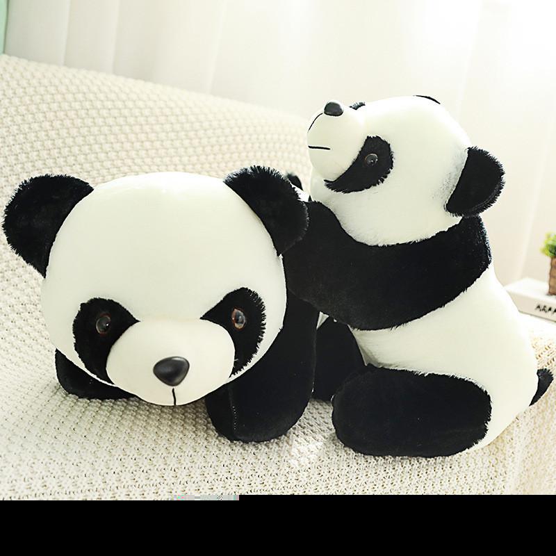 Adorable Panda Plush Toy Soft Cuddly Doll For Kids Creative Design In Various Sizes