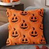 Halloween Printed Pillowcase Square Pillowcase Sofa Pillowcase No Core Comfortable Pillowcase