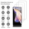 VCOMP® Чехол для Xiaomi Redmi Note 11 Pro - Note 11 Pro 5G: Набор из 3 защитных пленок для экрана из сверхпрочного алюминиевого стекла 9H