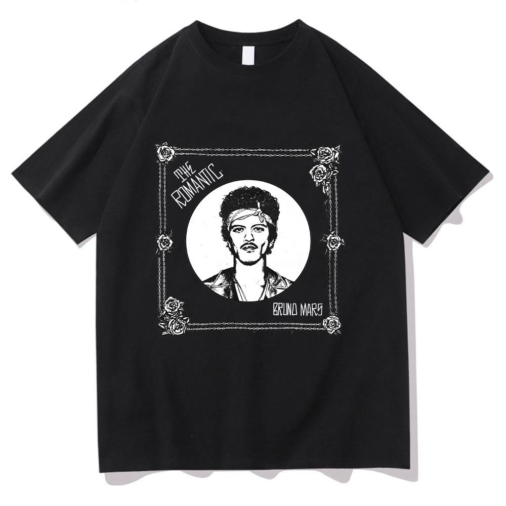 Bruno Mars "The Romantic" Tee Bruno Mars 2026New Album T-shirt Unisex Youth and Adult T-shirt Cotton High Quality Y2K T Shirts couple matching outfits