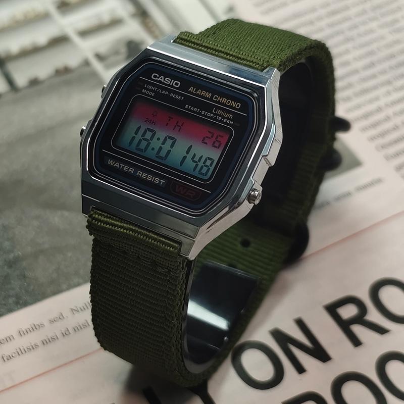 Casio Унисекс ЧАСЫ ДЛЯ ПОДРОСТКОВ Черные A158WA-1(Watch3--)