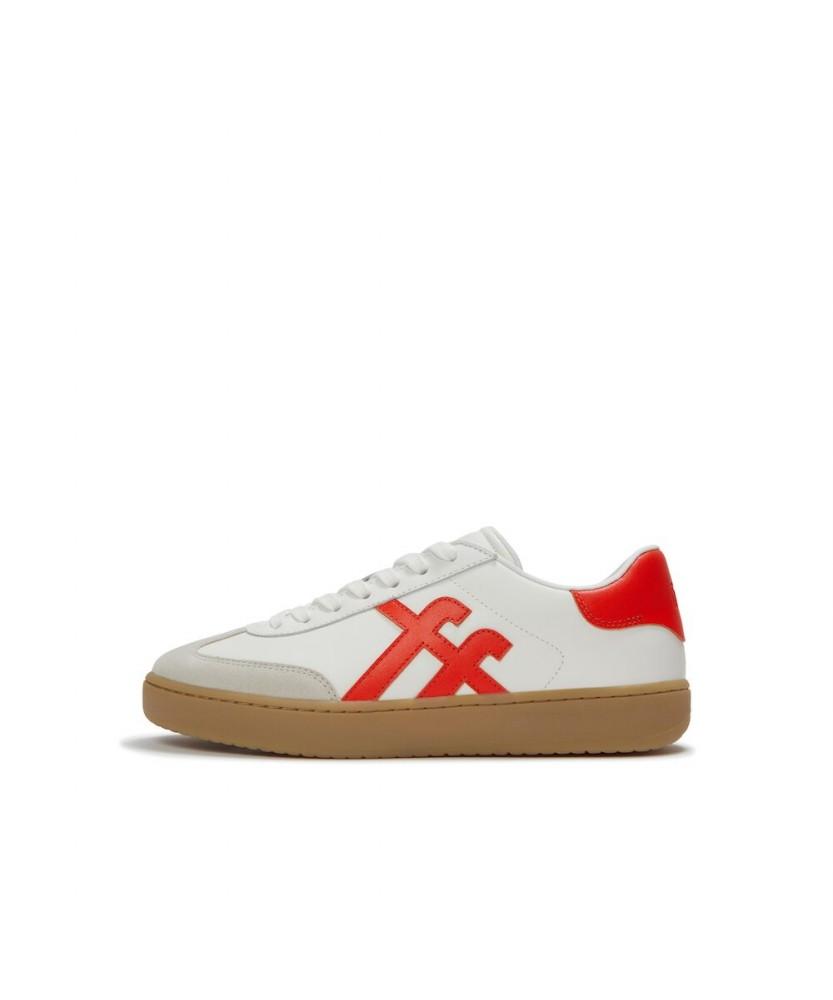 Кроссовки Fitflop Dash из кожи - Urban White/Cherry Tomato (Ft61K2N106)