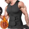 Мужской спортивный жилет, костюм для сауны, тренировочный жилет для талии, жилет для похудения, формирователь тела, тренировочные майки, корректирующее белье, компрессионные рубашки