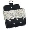 Vehicle Mounted Ashtray Storage Box Organizer Bling Crystal Rhinestone Universal Leather Car Mobile Phone Glasses Holder