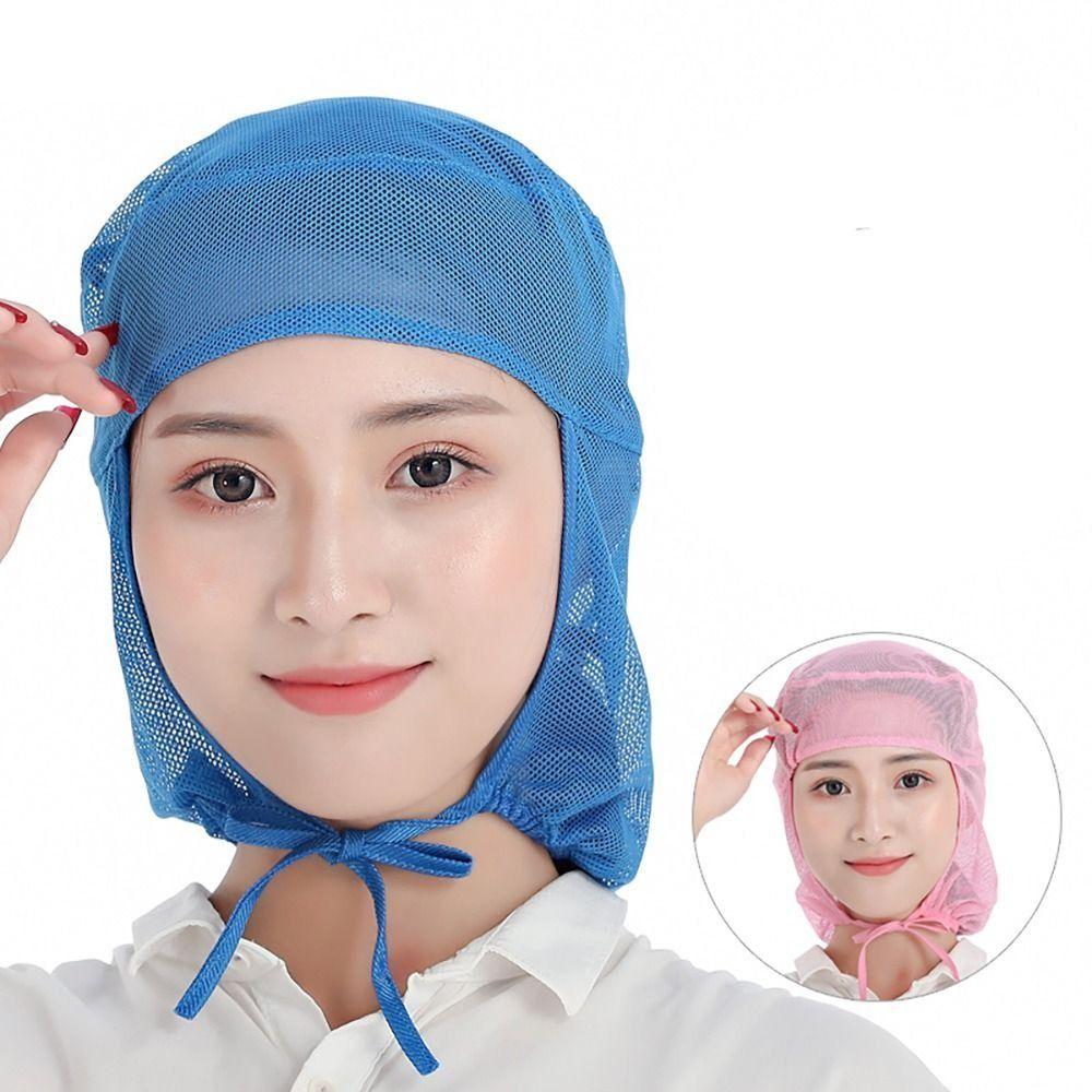 Breathable Mesh Mesh Work Cap Elastic Back Food Service Cap Comfortable Chef Work Hat Bakery Work