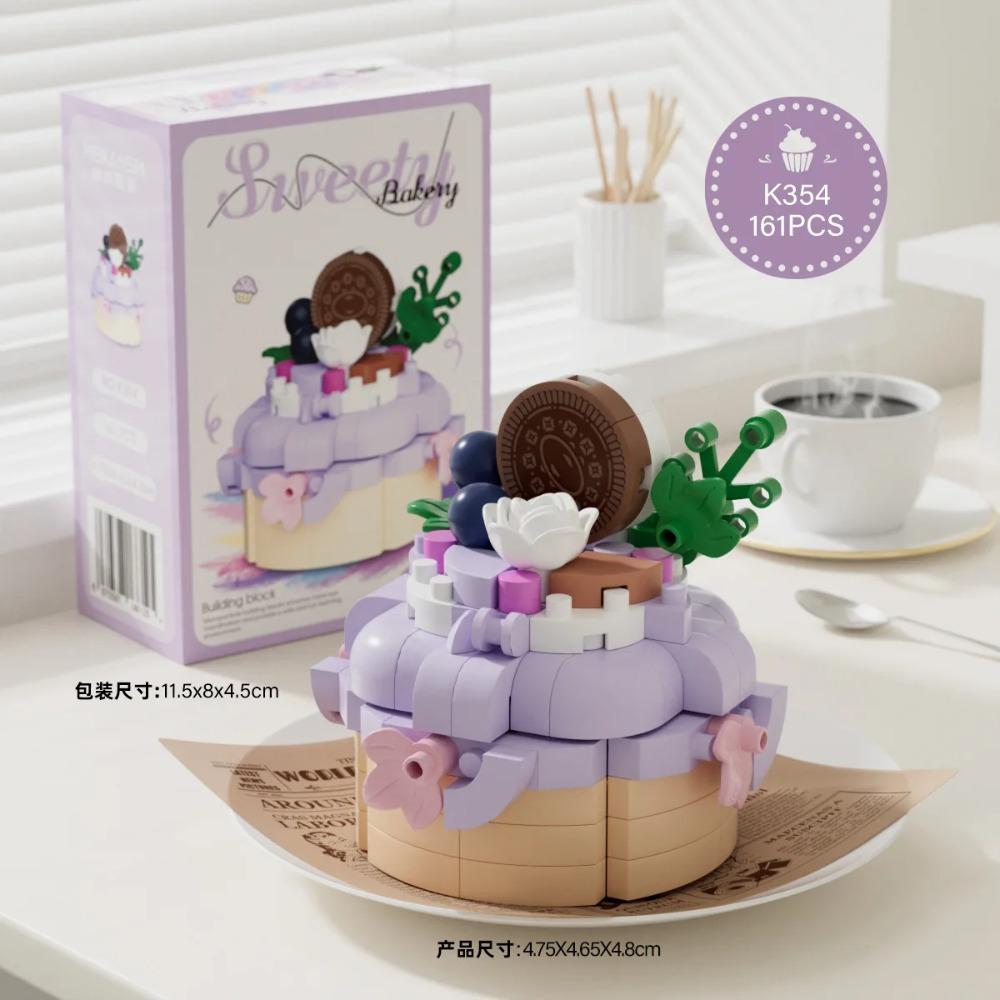 Подарок на день рождения Конфета Мини-блок Торт Микро Строительный блок для взрослых 3D-модель Обучающие кирпичики для детей Девочек от 6 до 12 лет