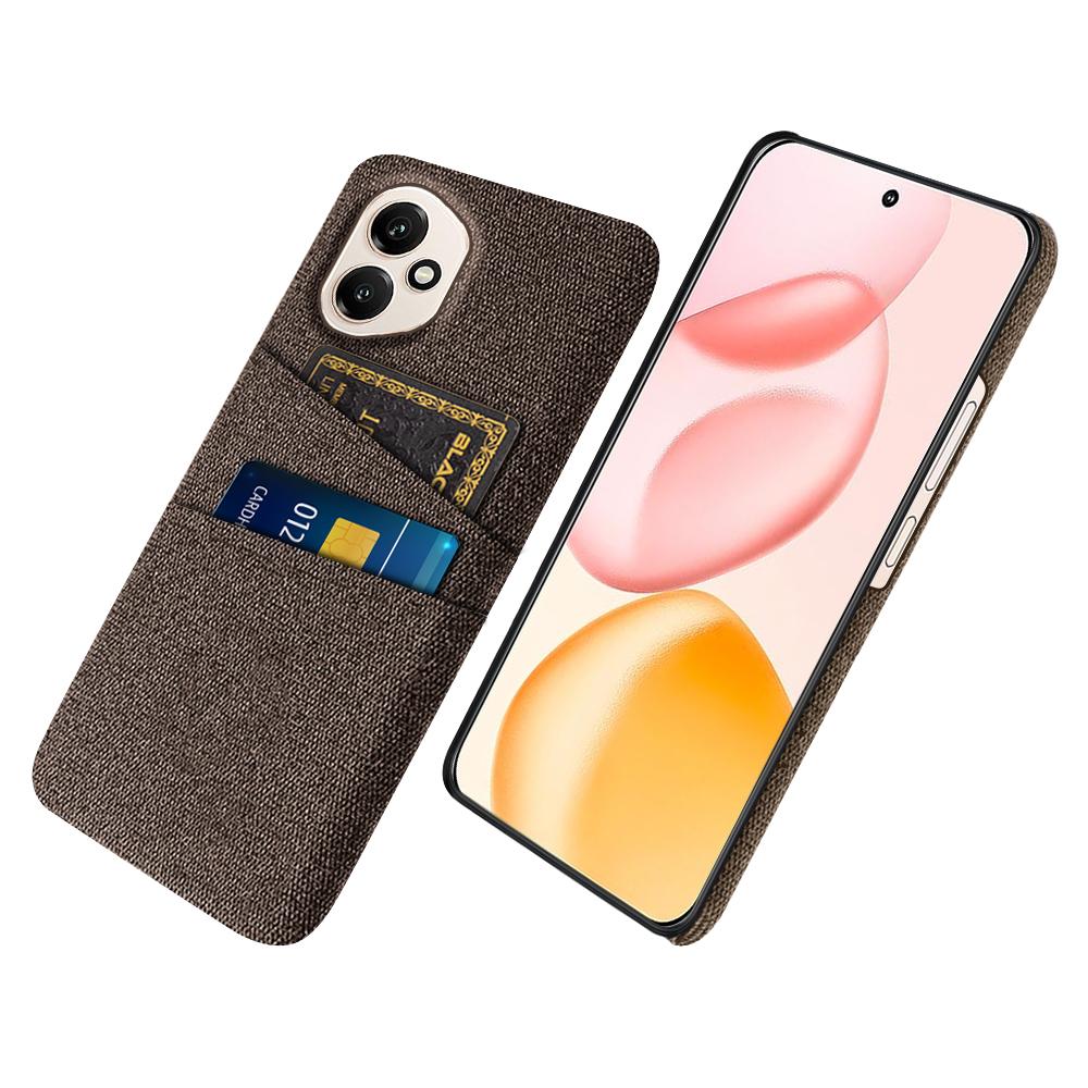 For Honor 400 5G (Global) Case Cloth+Hard PC Phone Cover with Dual Card Slots