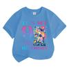 Boys' and Girls' Fashionable Birthday-Themed Printed Round-Neck Short-Sleeve T-Shirts—Summer Children's Loose-Fit Casual Tops