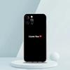 Для iPhone 15 16 14 13 12 mini 11 Pro Max XS X XR SE 7 8 Plus Силиконовый Прозрачный Чехол Я люблю тебя Розовое Сердце Роскошный Чехол для Телефона