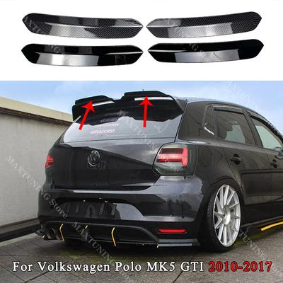 Для Volkswagen Polo MK5 GTI 6R 6C 2010-2017 Для Oettinger Style, спойлер на крышу, расширители, закрылки, крышка багажника, отделка заднего крыла