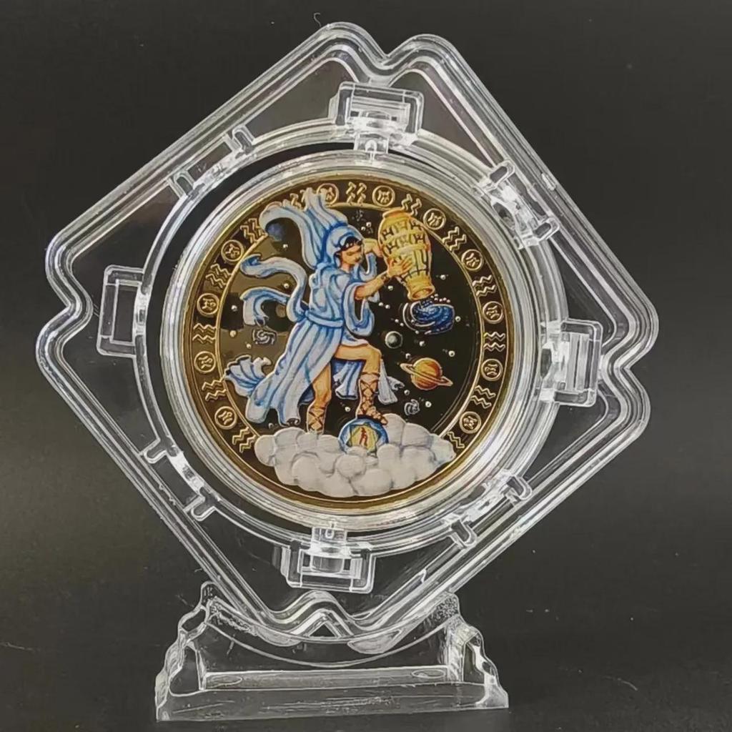 Позолоченный набор медальонов со знаками зодиака Скорпион, Близнецы и Весы