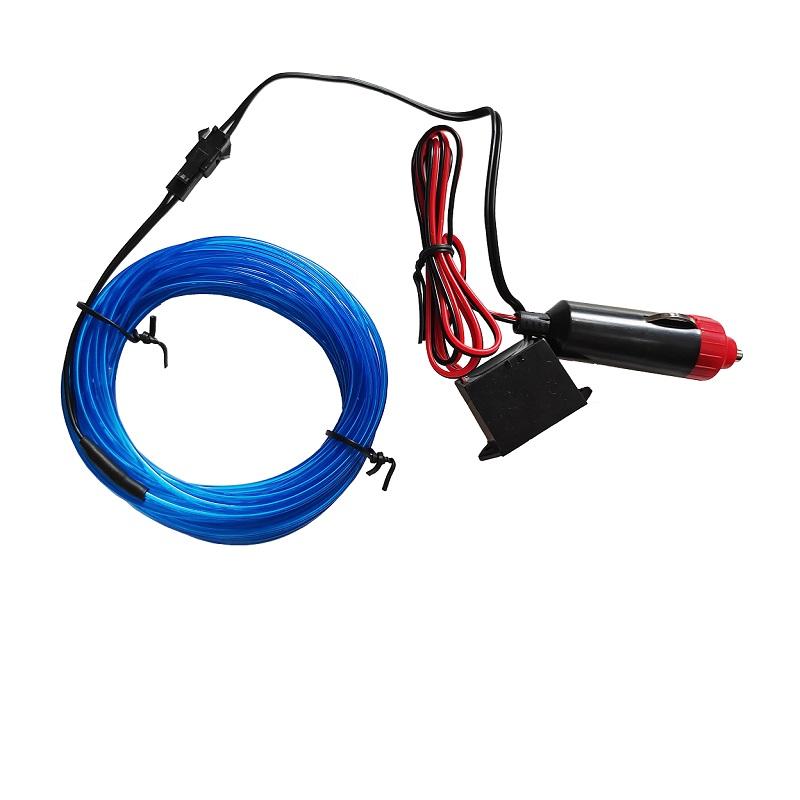 10m/5m/3m/1m 3V Battery 5V USB 12V Neon Glow EL Wire Rope with Adapter Flexible LED Strip for Car Party Dance Atmosphere Decor