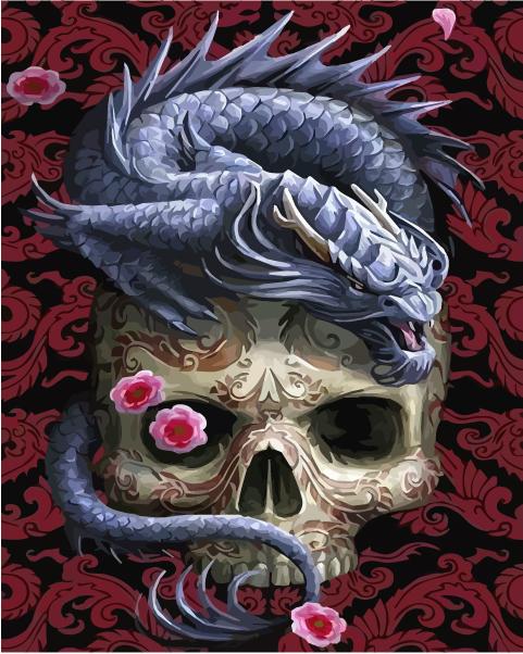 40x50 см картина маслом по номерам рисунок дракона на холсте ручная роспись художественный подарок DIY картина по номерам наборы животных домашний декор