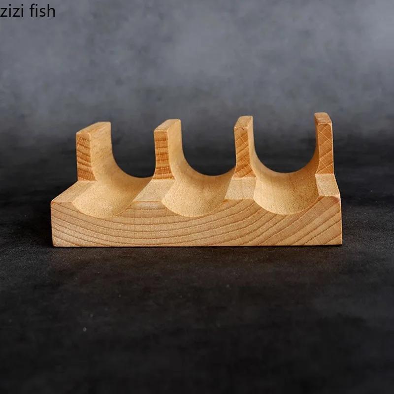 Креативная деревянная тарелка для подачи суши, прямоугольная подставка для молекулярной кухни, ресторанная посуда для демонстрации фирменных блюд