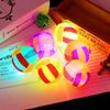 5 Pcs Flashing Jumping Balls Bouncy Stress Ball Toys Soft Spike Light Up Bouncy Balls Fitness