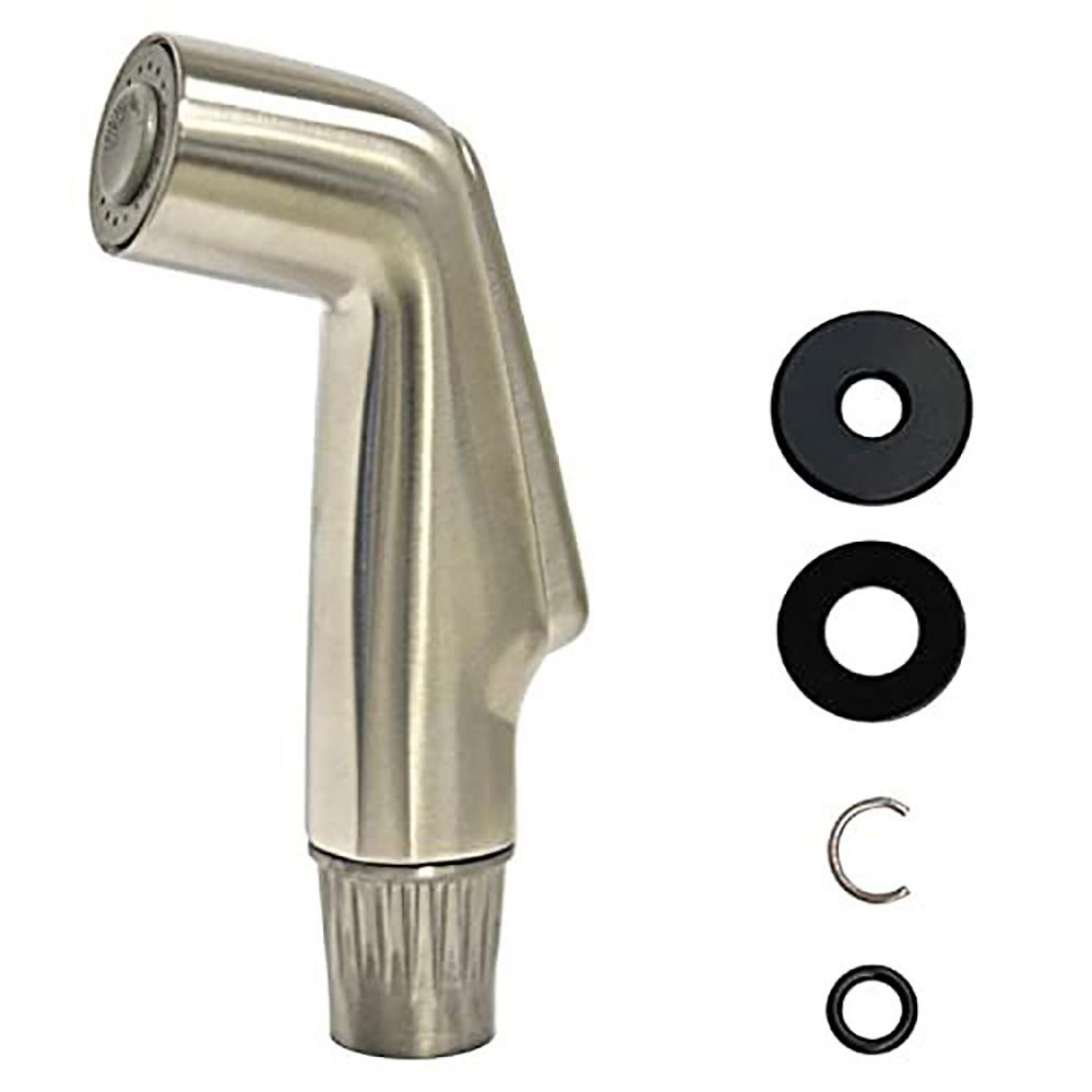 Brushed Nickel Faucet Extender Chrome Universal Faucet Side Sprayer Heads Durable Sink Faucet Replacement Kitchen Supplies