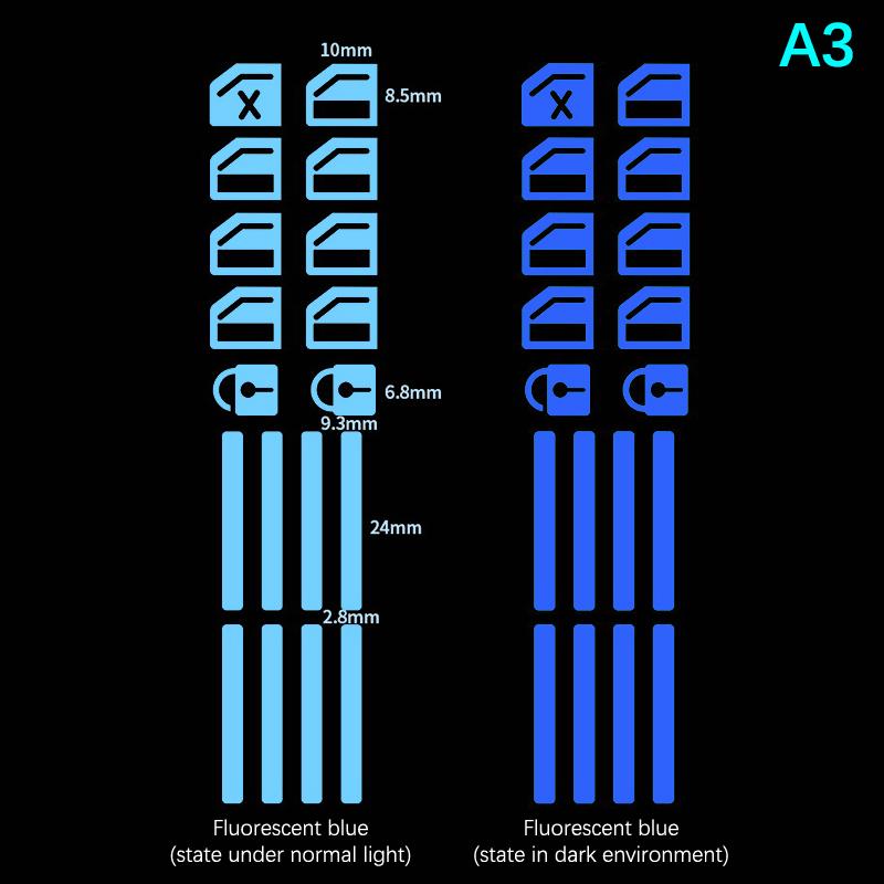 Кнопка подъема стекла двери автомобиля Светящаяся кнопка переключателя Наклейка Панель управления окнами