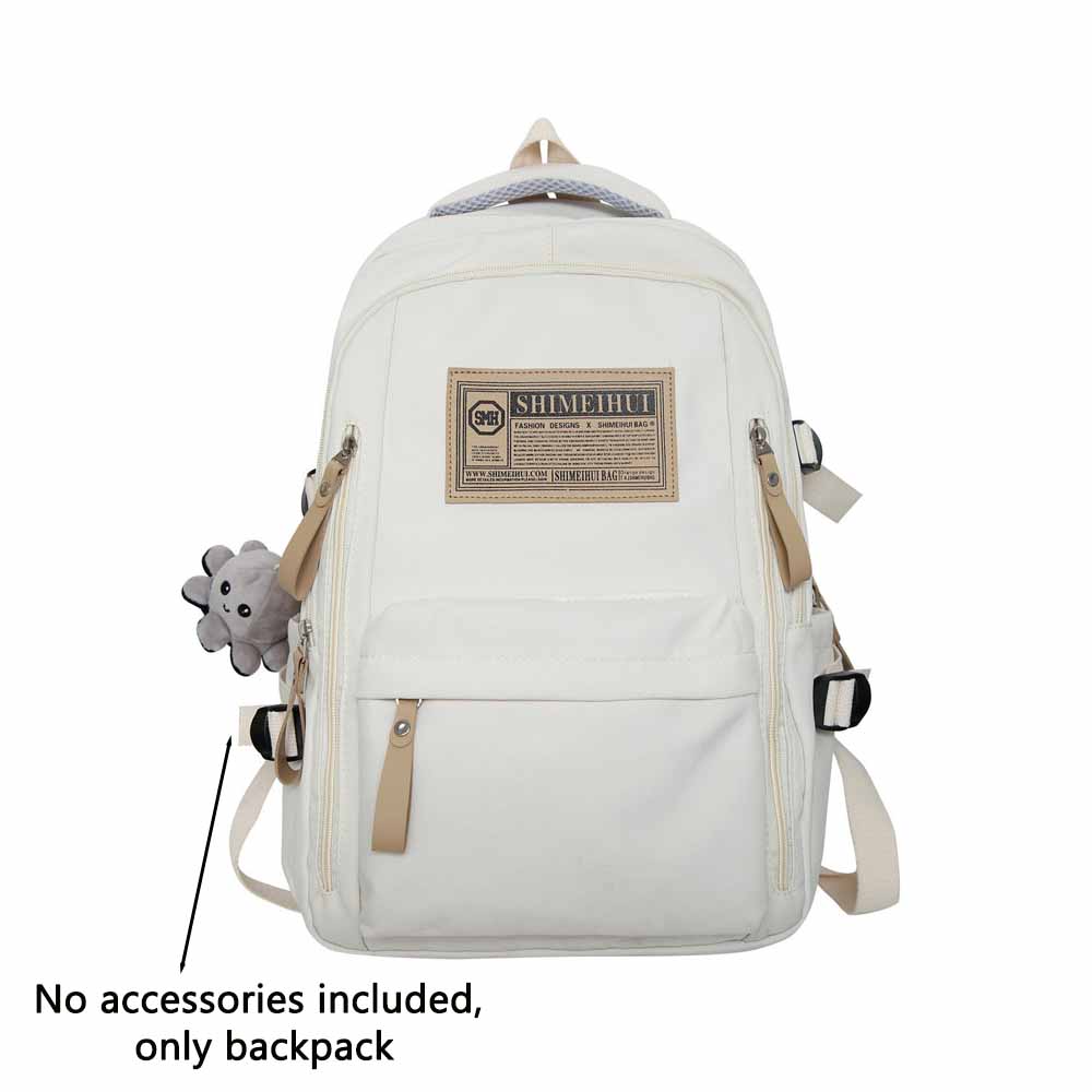 Рюкзак унисекс большой вместимости с двойными плечевыми лямками для студентов колледжей и старшеклассников, дорожный рюкзак для ноутбука